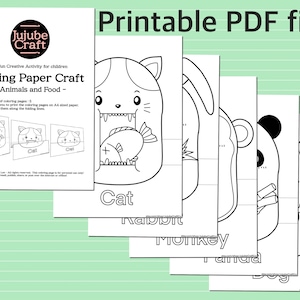 Folding Paper Craft : Animals and Food