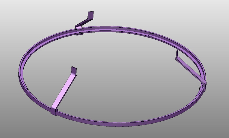 Support anneau lumineux pour cible de fléchettes imprimé en 3D image 4