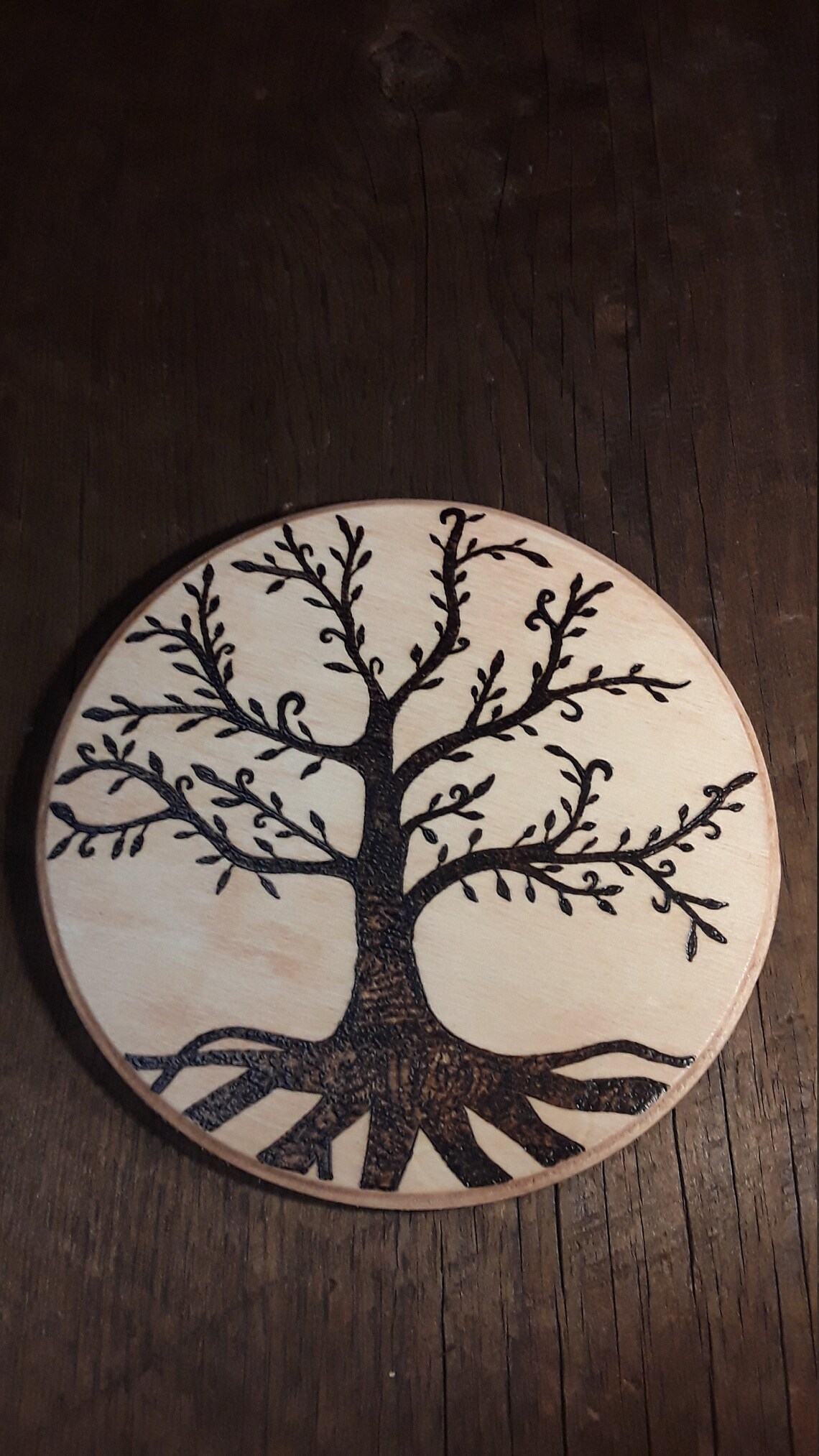 Handcrafted Tree of Life Wood Burning - Etsy New Zealand