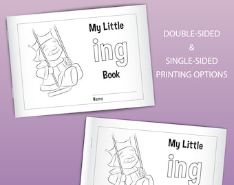 My Little -ING Book: Printable for Early Readers