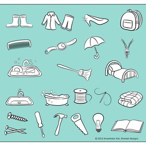 Clipart - Objetos para el hogar - 23 imágenes