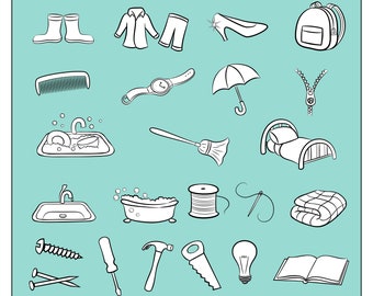Clipart - Items at Home - 23 Images