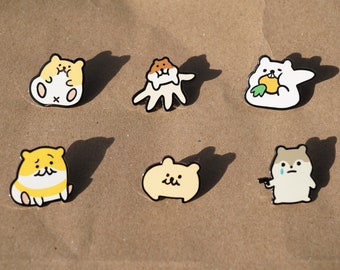 Hamster Gacha Hard Enamel Pins