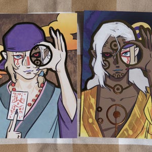 Mononoke Double-sided Gold Foil Print