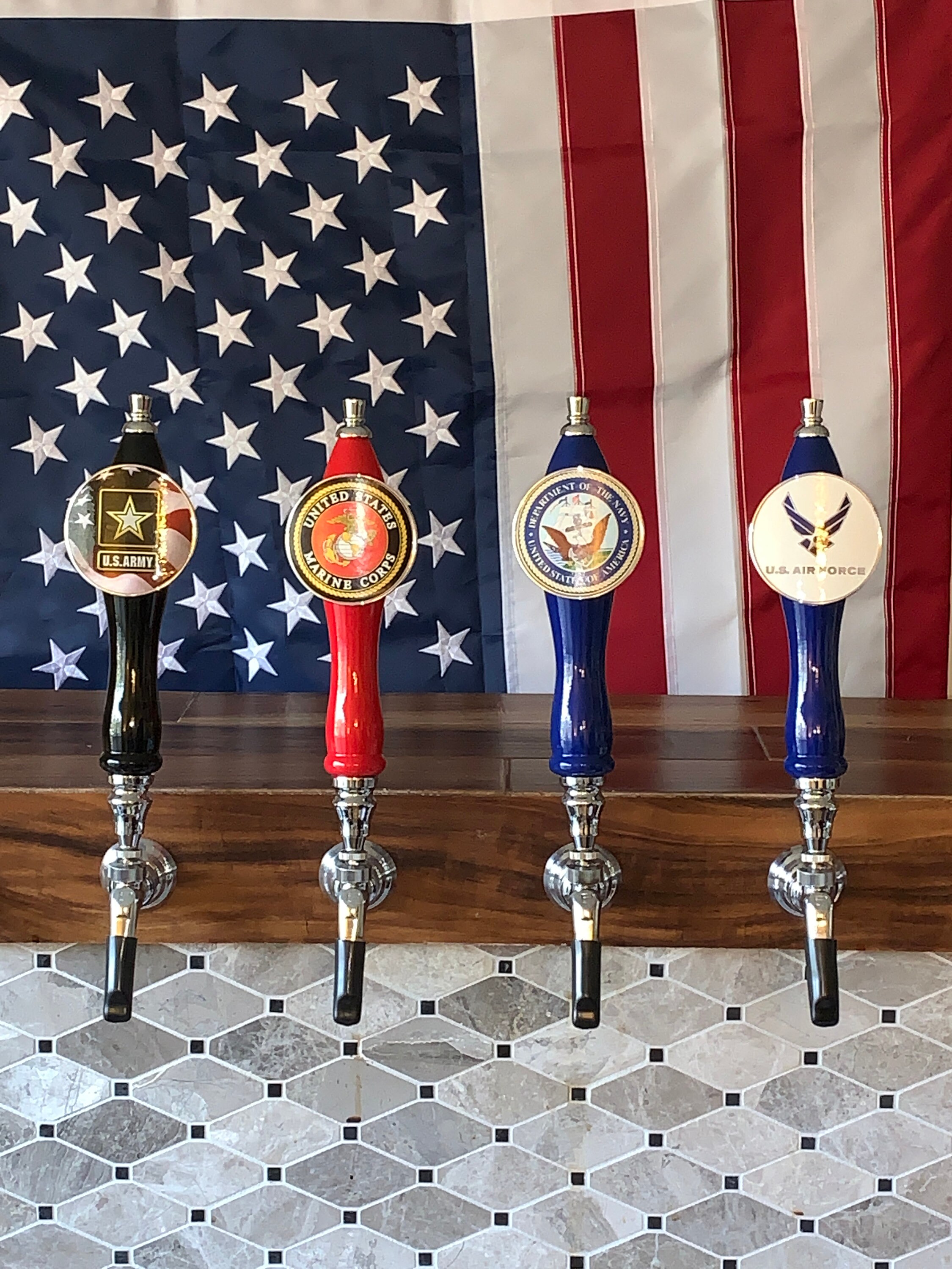 Military Beer Tap Handle USMC USAF USN Army Navy Air Force Etsy