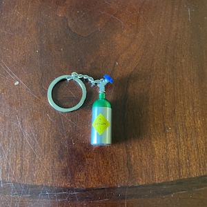 Oxygen Tank Keychain Novelty Customizable Stash Respiratory Therapist Nurse RT Week Respiratory Care
