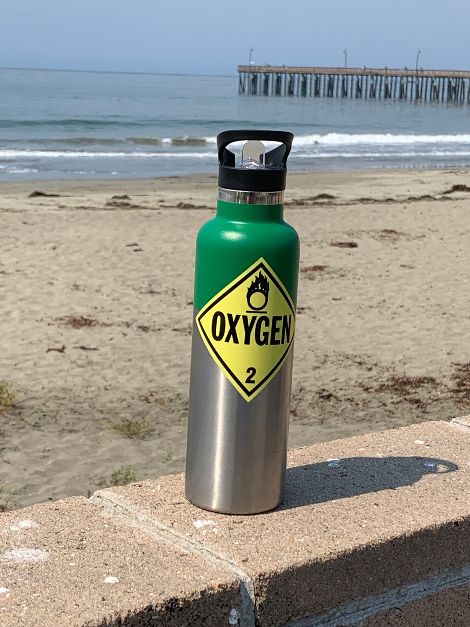 Oxygen Tank Water Bottle Novelty Double Walled Insulated Etsy