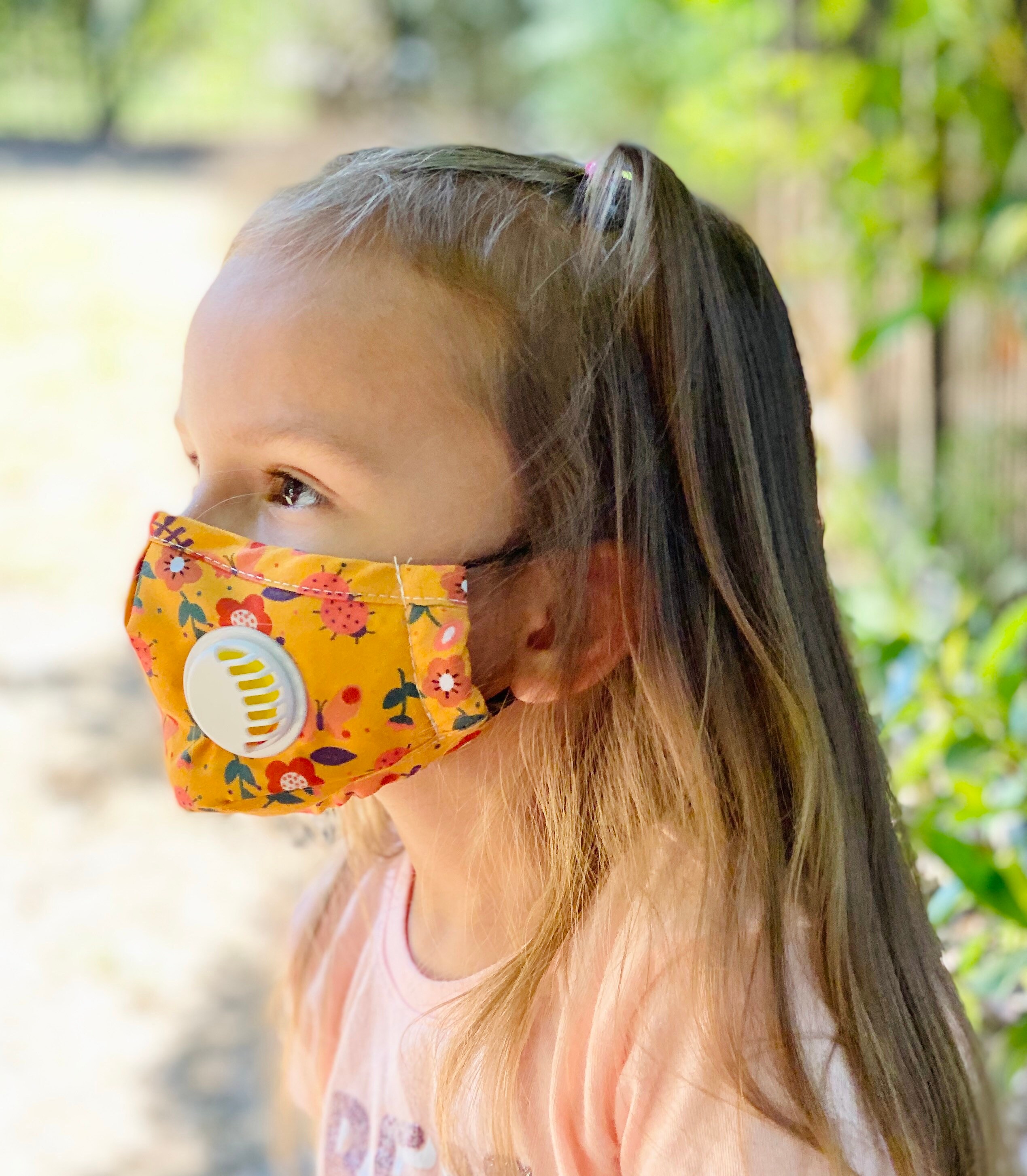 Child Face Mask with filter pocket and 3 Carbon Filter Etsy