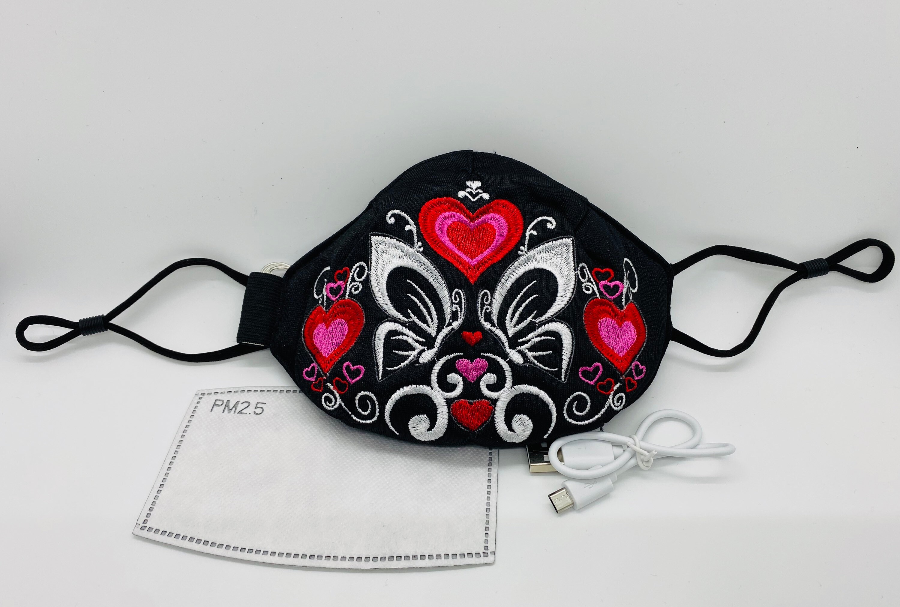 LED Light Up Face Mask // Rechargeable // 15 Different Color Etsy