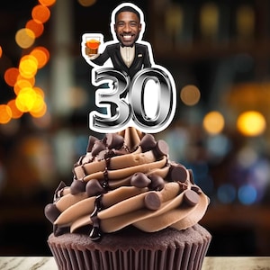 40th 50th Any Age Cupcakes Personalized Birthday cupcake toppers Custom Party 40th 50th 60th  Over the Hill, Any Age, Aged to Perfection