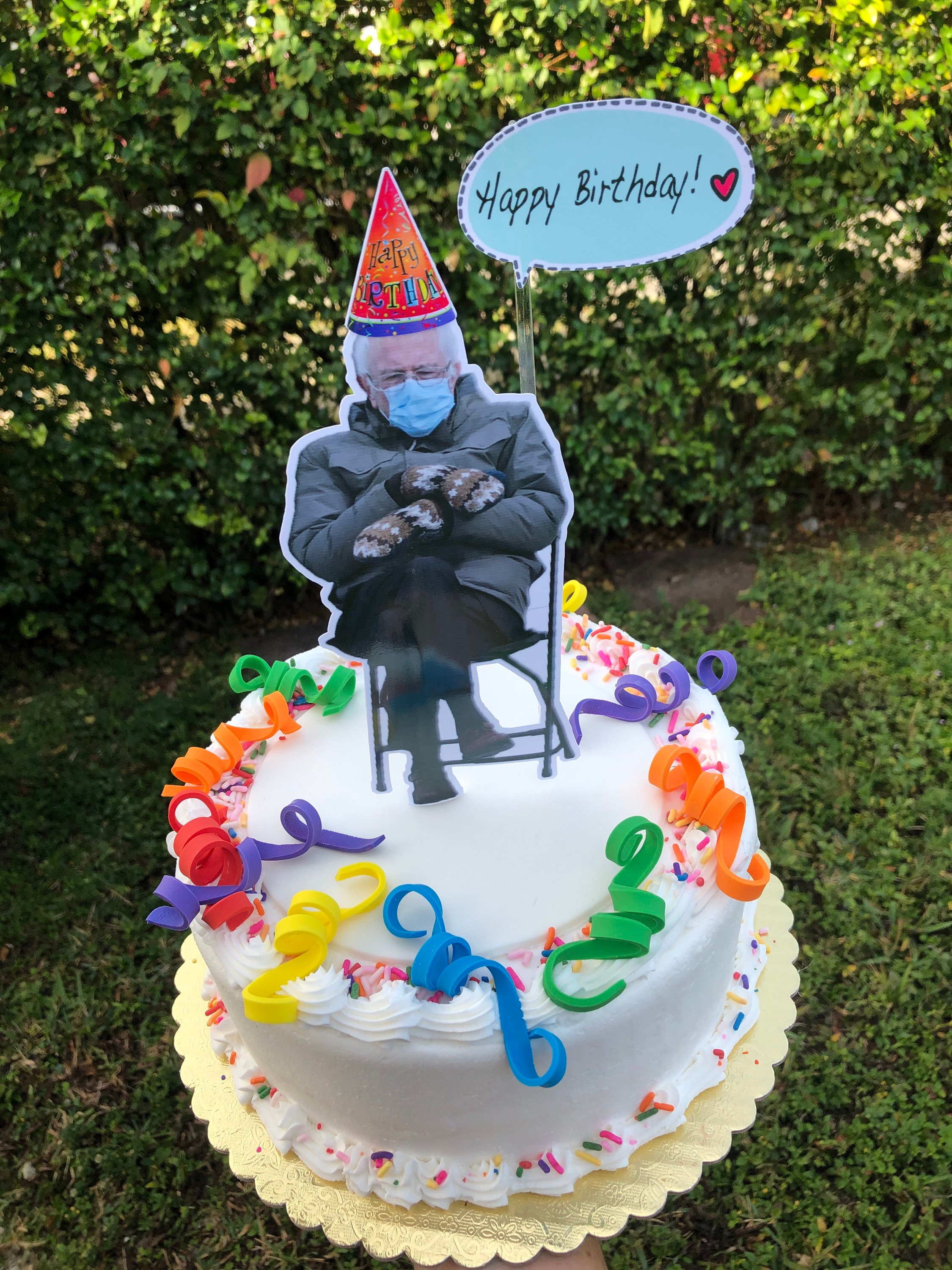 Bernie Sanders Birthday Cake Topper Decoration With Short - Etsy