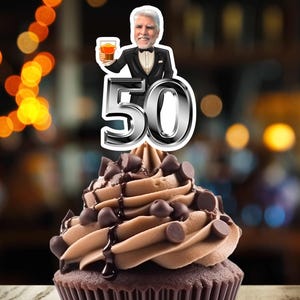 40th 50th Any Age Cupcakes Personalized Birthday cupcake toppers Custom Party 40th 50th 60th  Over the Hill, Any Age, Aged to Perfection