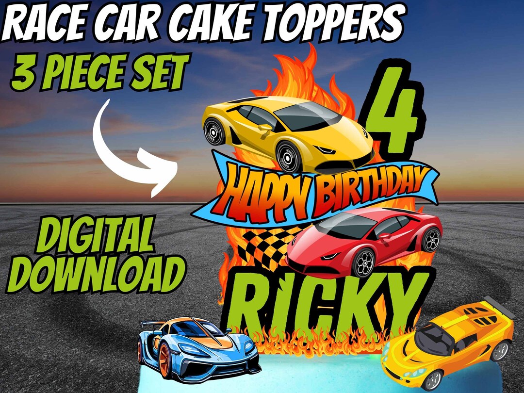 digital-car-racing-birthday-cake-toppers-print-ready-photo-file