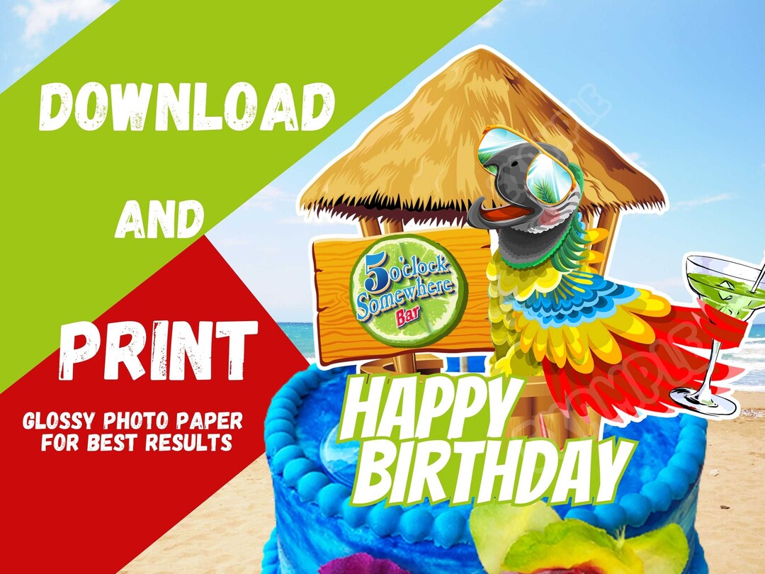 Printable Parrot | Instant Download | Tropical | Parrothead / Tropical ...