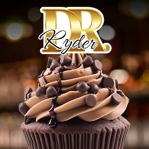 Gold Doctor Graduation Silver Cupcake Toppers Medical School Graduation Party fun custom name Medical School Grad Decor Dr Cup Cake Toppers