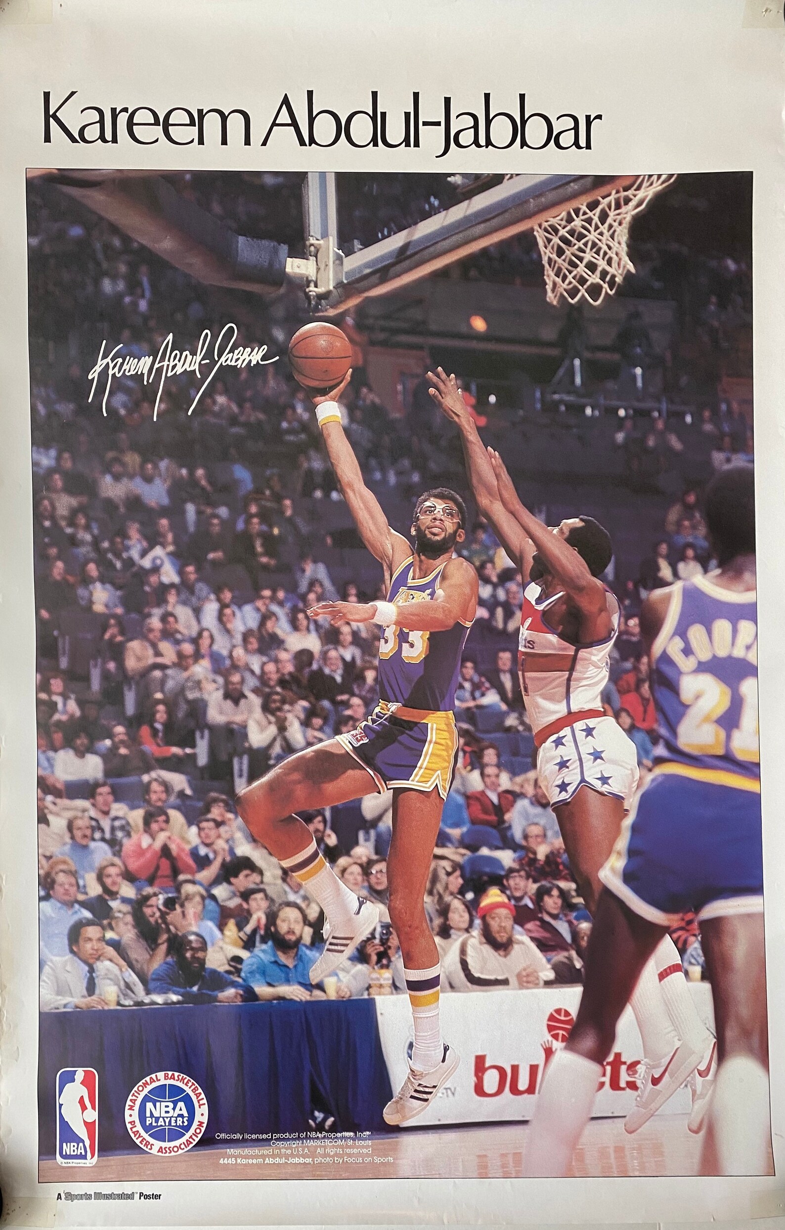 Vintage Kareem Abduljabbar 1980s Sports Illustrated Poster Etsy