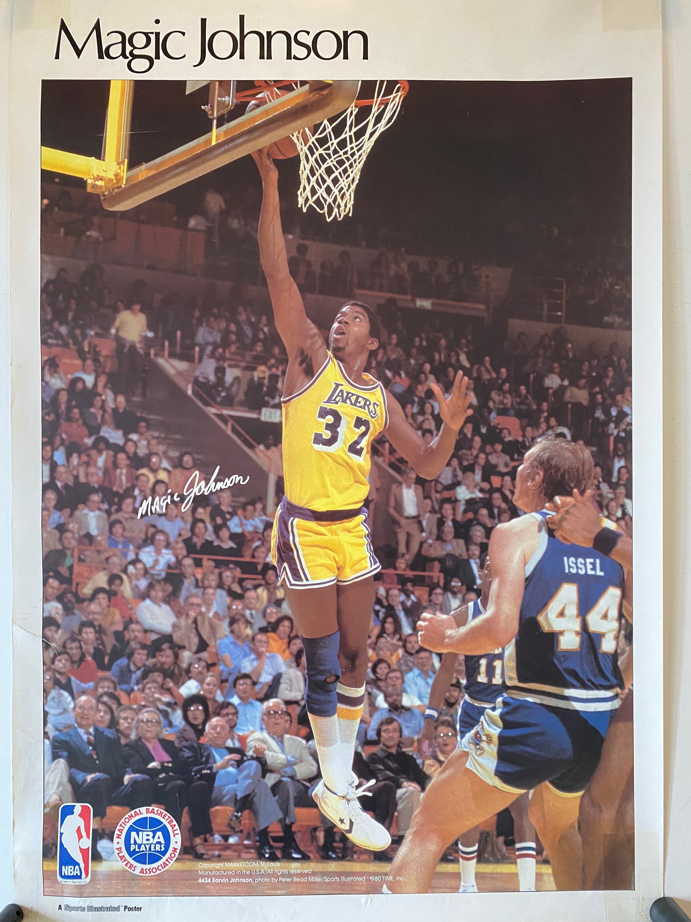 Vintage Magic Johnson 1980 Sports Illustrated Poster Original Etsy