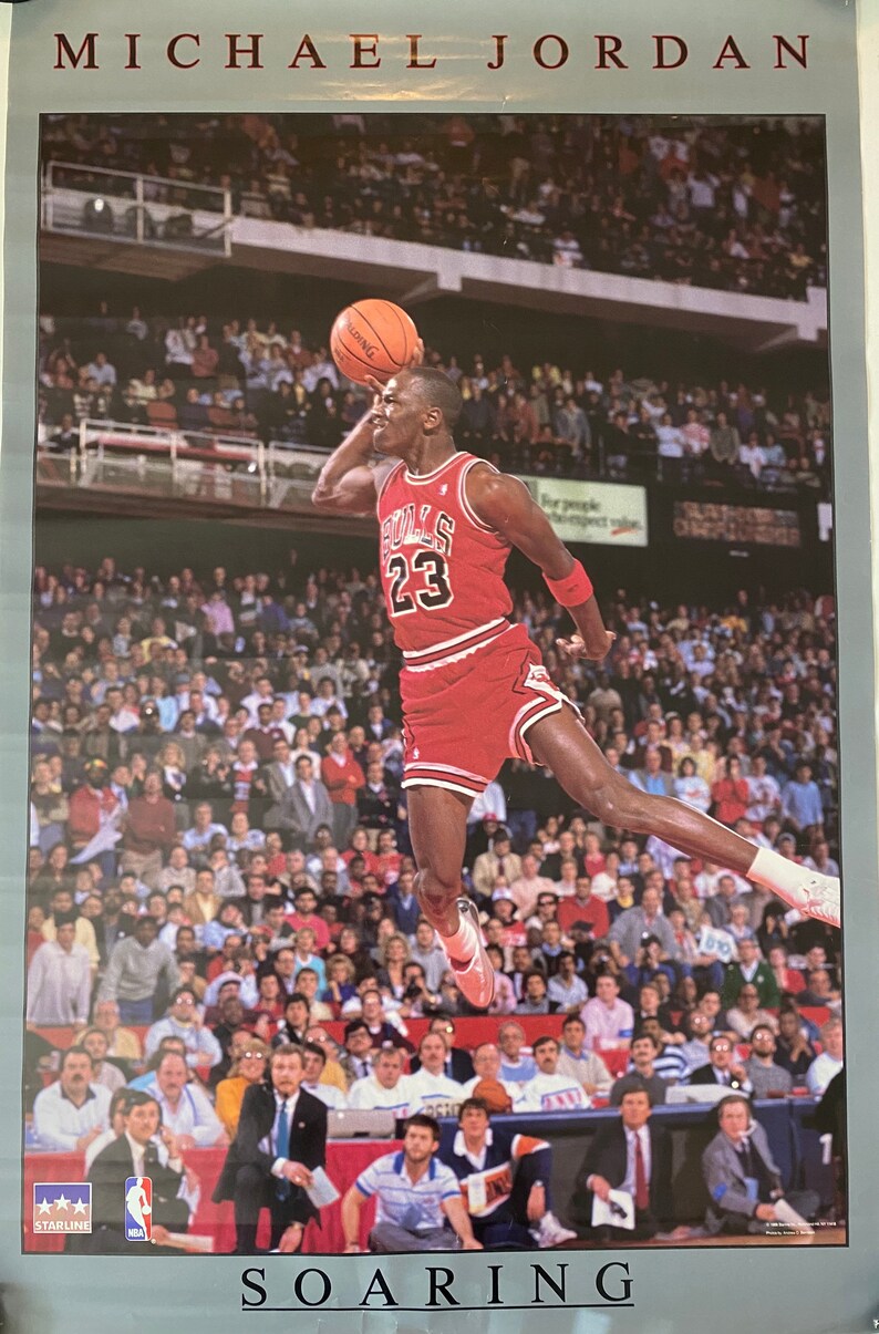 Vintage Michael Jordan 1988 Starline Poster Original Etsy