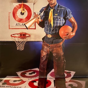 Vintage Chuck Person 1988 “The Rifleman” Costacos Brothers Poster Original