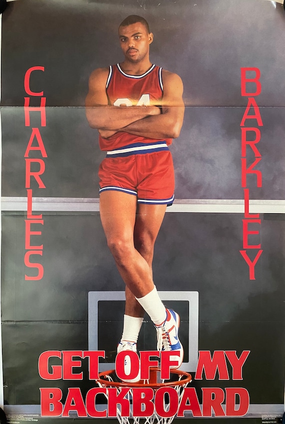 Vintage Charles Barkley 1988 “get off My Backboard” Costacos
