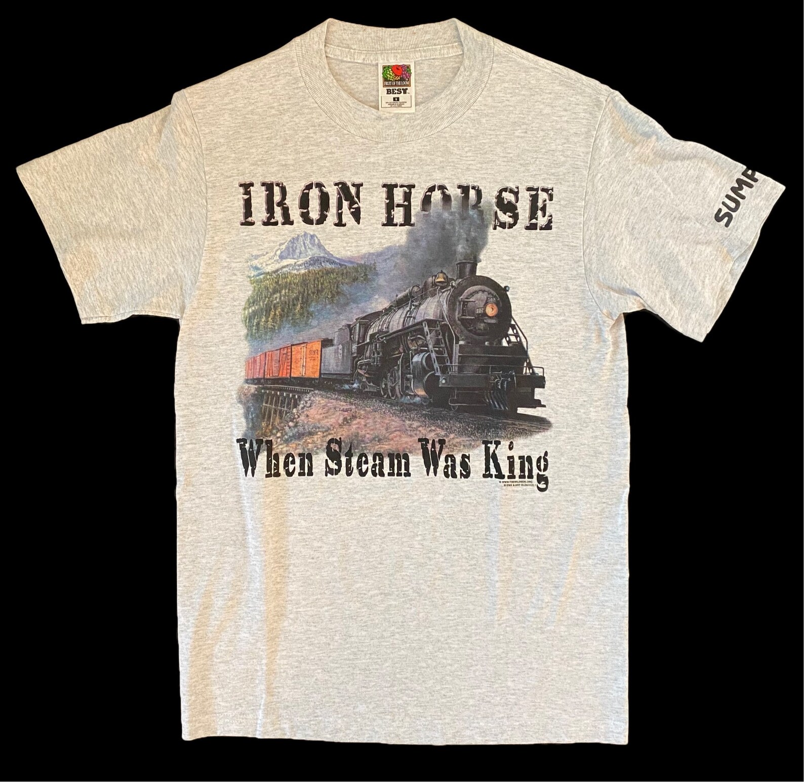 Vintage 90s Iron Horse Railroad Deadstock T-shirt NOS NWOT - Etsy