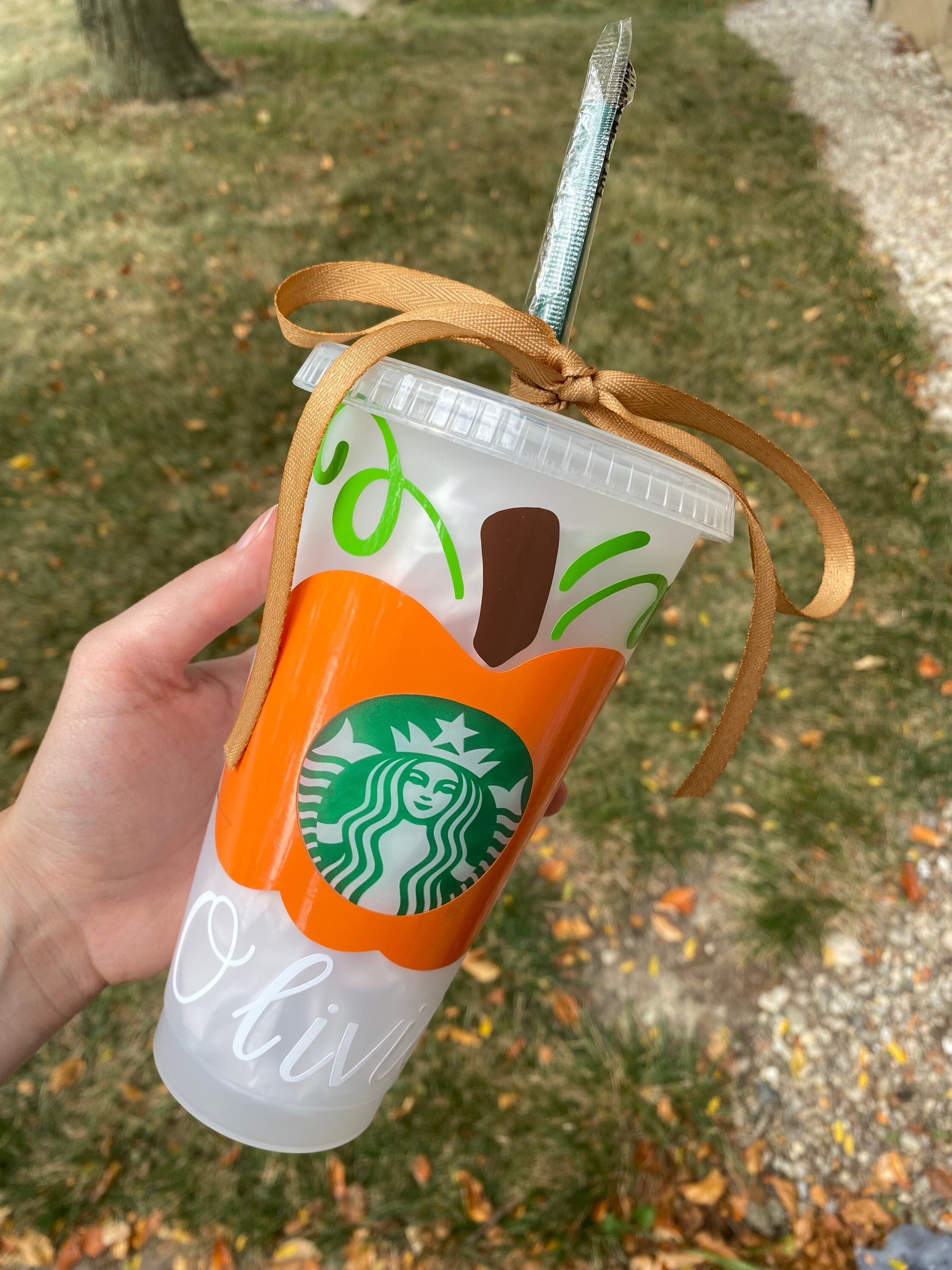 Pumpkin Starbucks Cup Etsy
