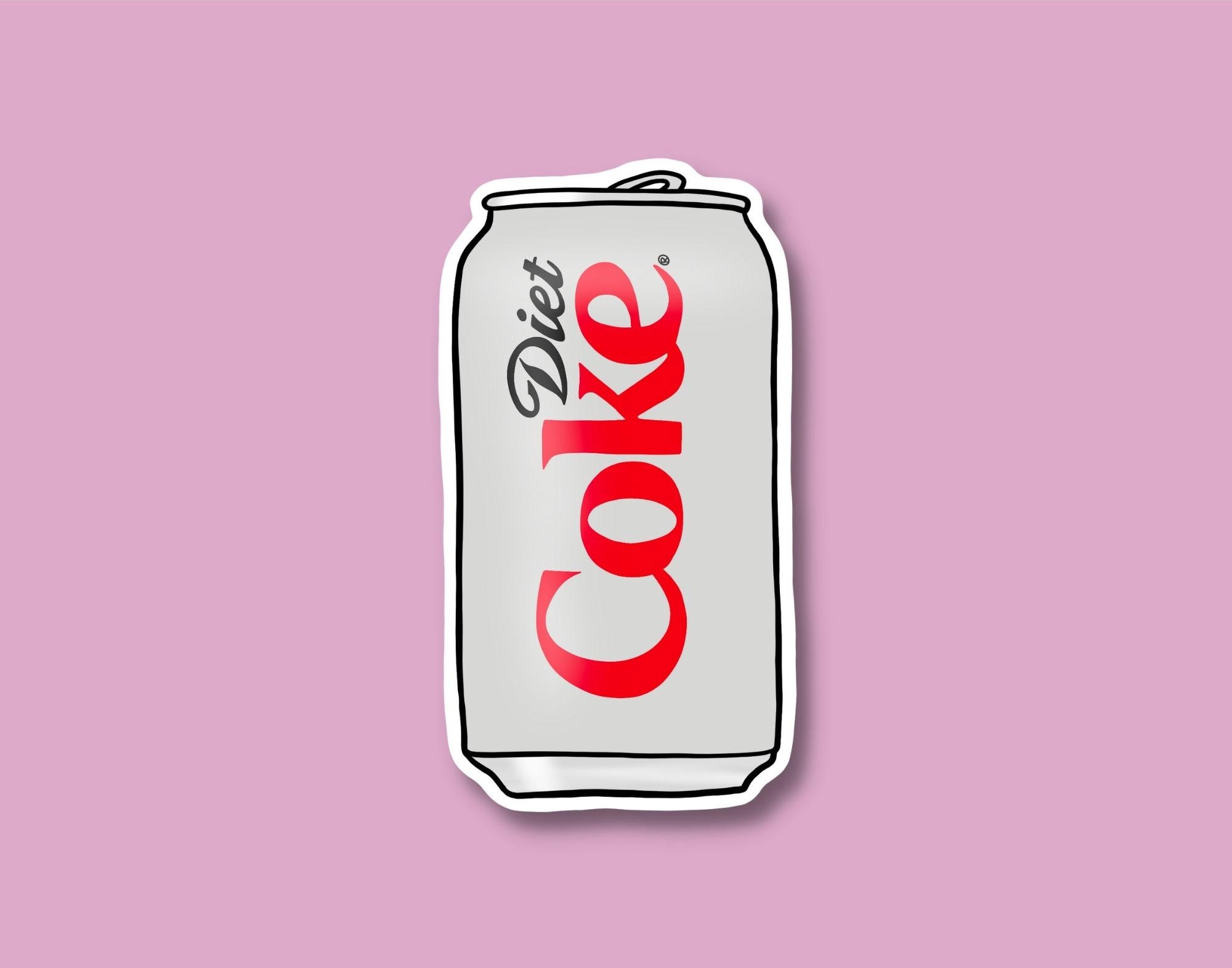 Diet Coke Can Glossy Waterproof Sticker Coco-cola Soda Can - Etsy Diet Coke Can Glossy Waterproof Sticker Coco-cola Soda Can - Etsy