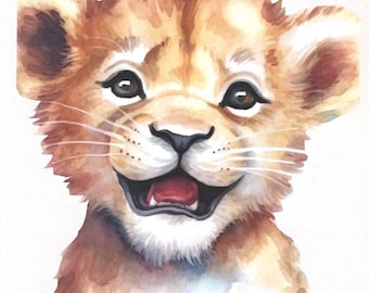Leo the Brave Baby Lion: Children's Story Book with Coloring