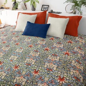 Green Duvet Cover Morris Inspired Pimpernel Original By Etsy