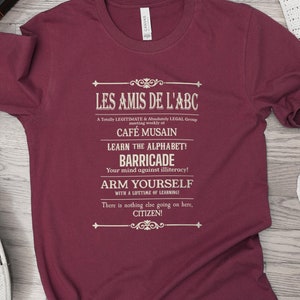 Les Amis de l&#39;ABC T-Shirt, Les Miserables