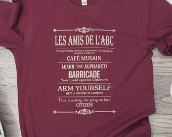 Les Amis de l'ABC T-Shirt, Les Miserables