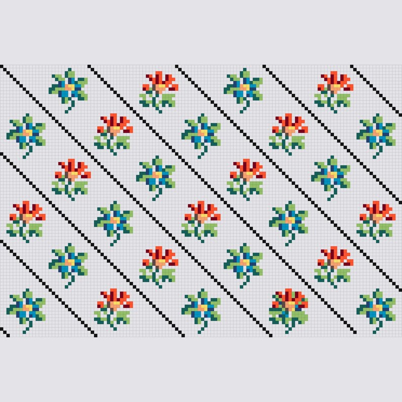 Placemat & Napkin Cross Stitch Pattern Bundle Handkerchief Etsy