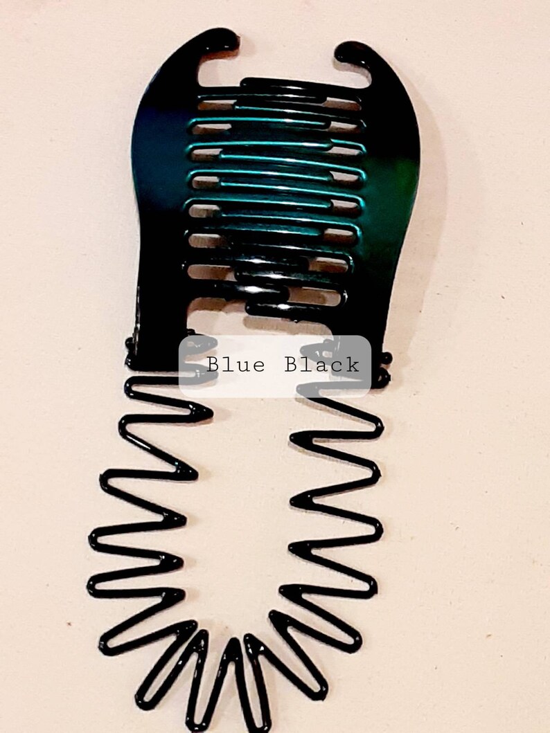 Banana Hair Comb Clip Mohawk Ponytail Holder Stretchy Flexible Etsy