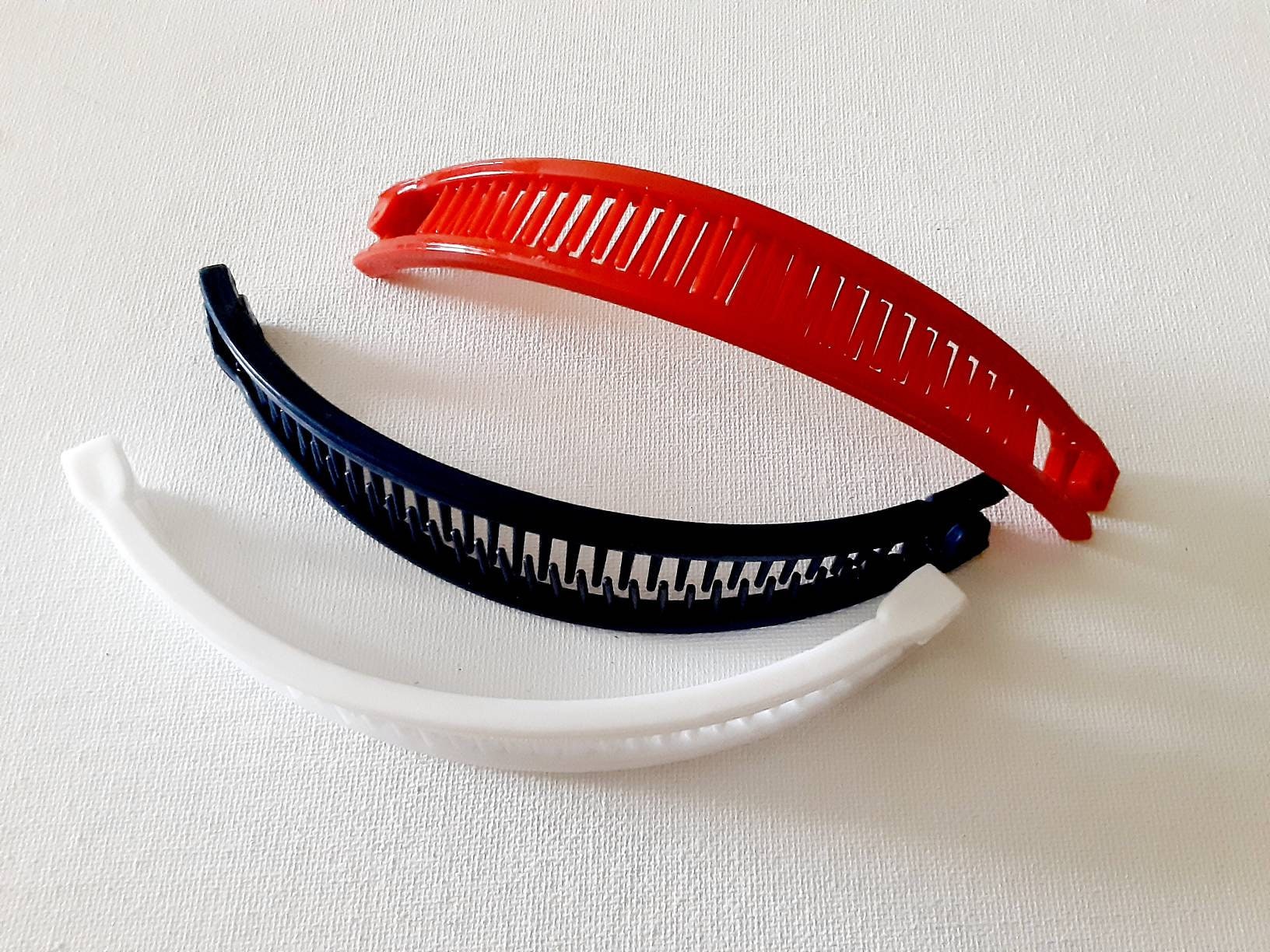 6 Banana Hair Clip Ponytail Holder 3PCS Red White Etsy