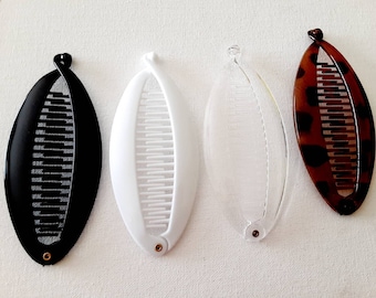 Peinetas tipo banana para coleta, 14 cm de largo, 1 unidad. Pinza para el cabello tipo banana para niñas.