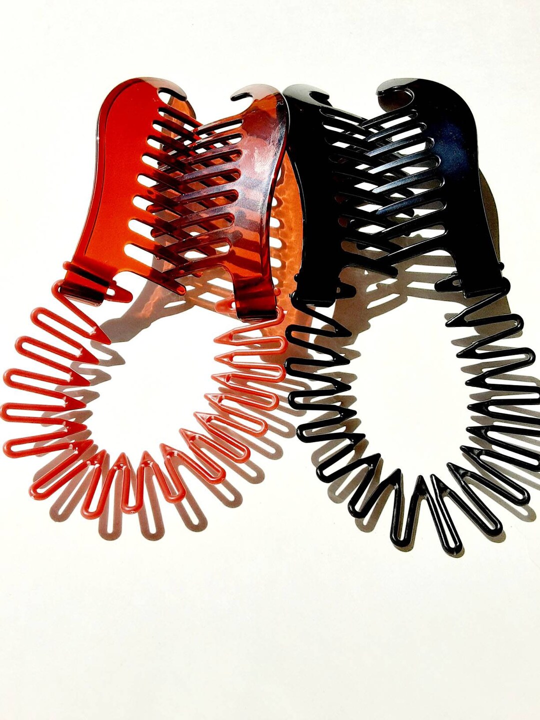 Banana Hair Comb Clip Mohawk Ponytail Holder Stretchy Flexible Etsy