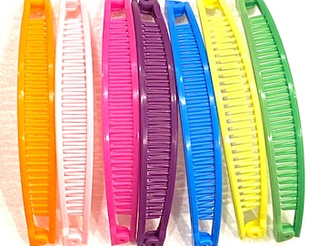 Peines largos tipo banana para el pelo, pinzas para el pelo, 3 unidades