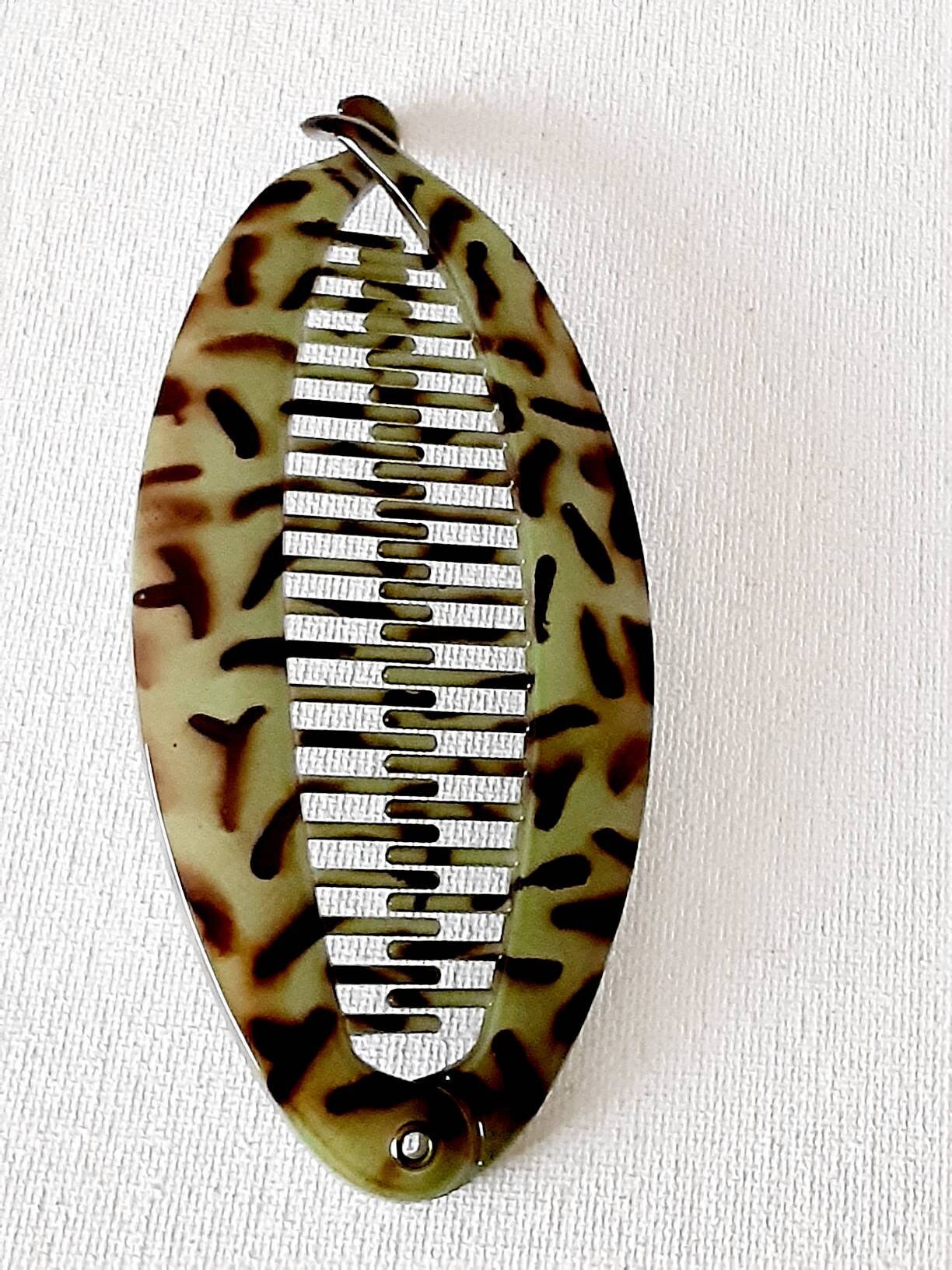 Banana Hair Combs Ponytail Holder 5 1/2 Long 1PC Speckle Etsy