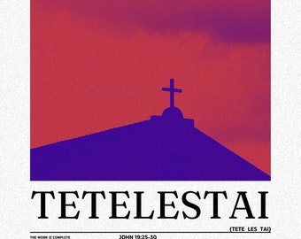 Cartel cristiano La obra está completa