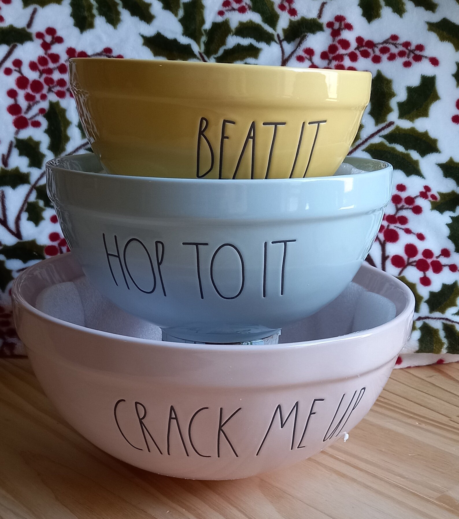 Rae Dunn Crack Me Up Mixing bowls.Set of 3 Etsy