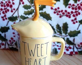Rae Dunn Tweet Herz Tasse