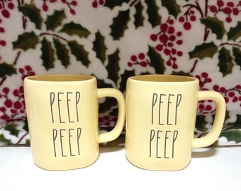 Rae Dunn Pee Pee Becher.Set von 2