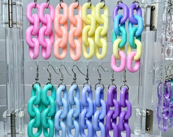 Pastel Chain Earringz