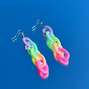 2.0 Pastel Chain Earrings image 2