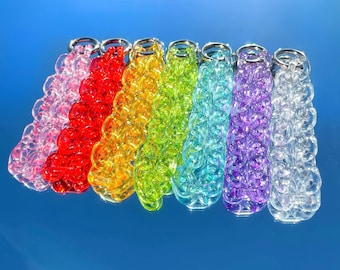 Clear Rainbow Keychain Bracelet