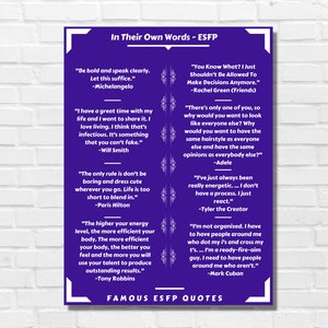 Citations Enfj De Famous Enfjs Mbti Art Poster Etsy Canada