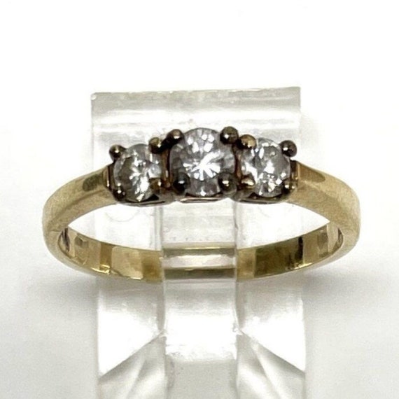 Three Stone Diamond Band - image 1