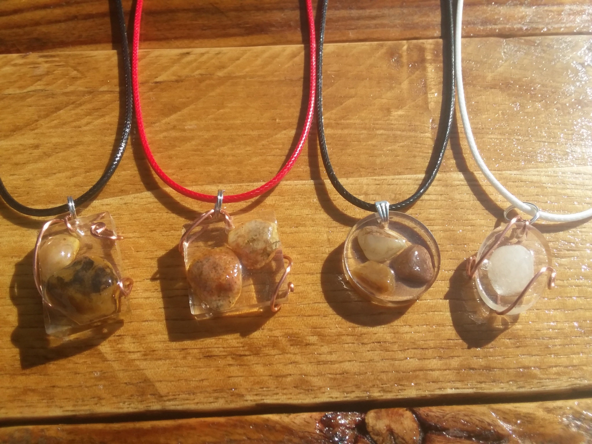 Rock & Resin Necklaces Etsy