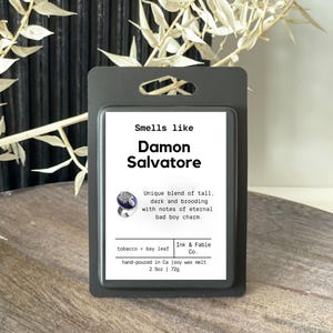 Damon Salvatore Inspired Wax Melt: Tobacco & Bay Leaf Scent