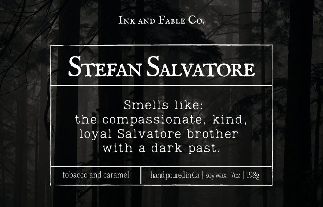 Stefan Salvatore Candle Smells Like Vampire Diaries Etsy